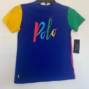 Multicolor polo Ralph Lauren little boys size 6 T-shirt